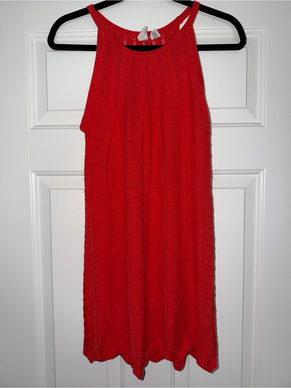 Joie Red Knit Beach Cover Up Mini Dress Medium M